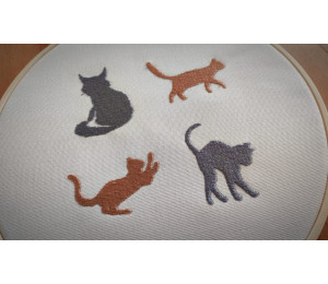 Stickserie - Katze Silhouette Vol. 2